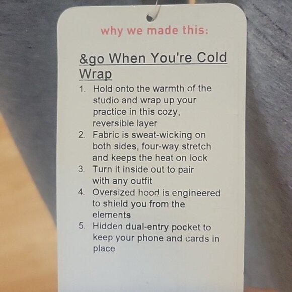 Lululemon & Go When You're Cold Reversible Wrap - Picture 5 of 16